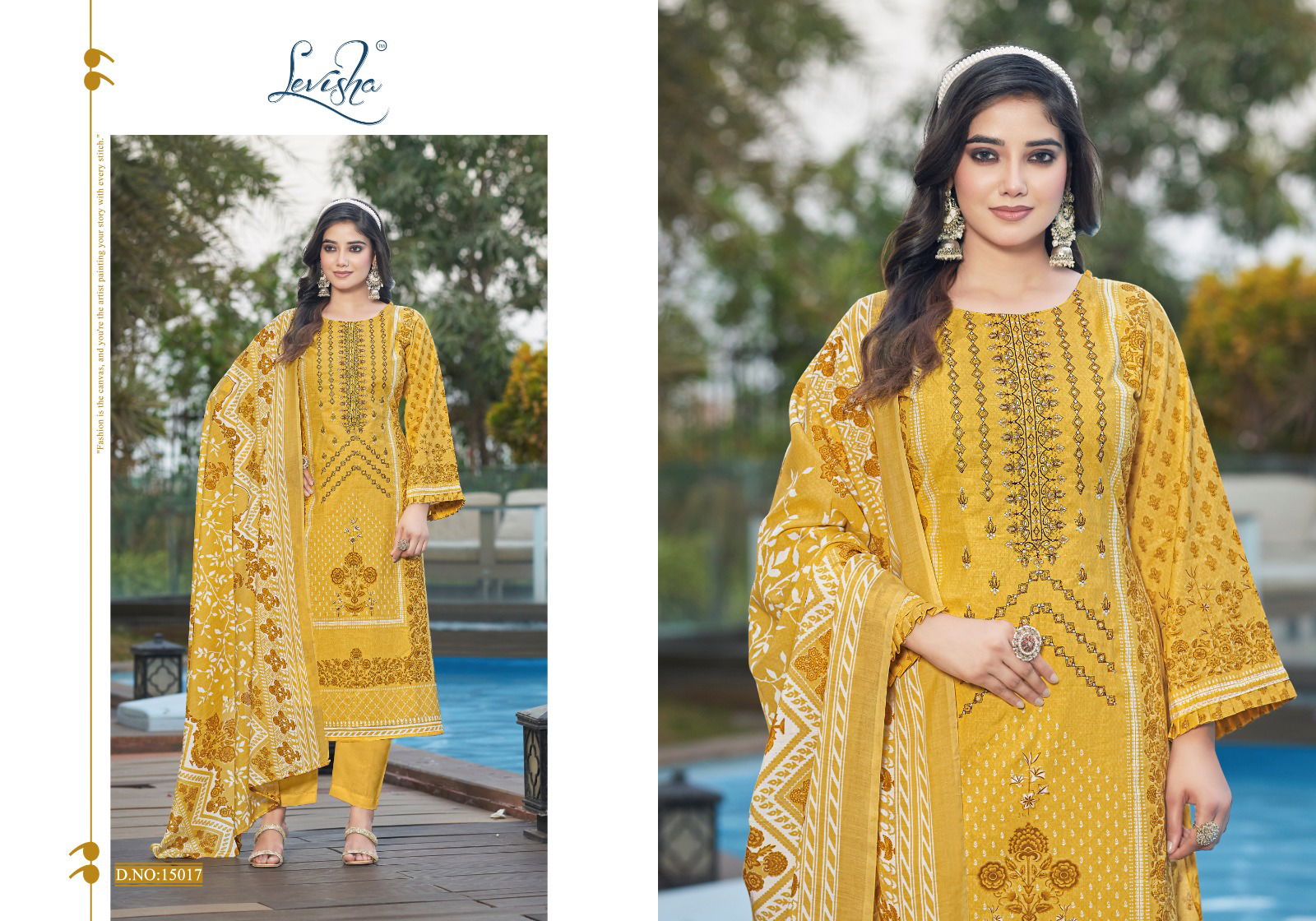 Naira Nx Vol 15 By Levisha Cambric Cotton Printed Dress Material Orders In India
